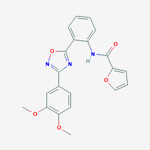 N-[2-[3-(3,4-dimethoxyphenyl)-1,2,4-oxadiazol-5-yl]phenyl]furan-2-carboxamide