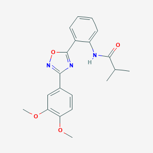 N-{2-[3-(3,4-dimethoxyphenyl)-1,2,4-oxadiazol-5-yl]phenyl}-2-methylpropanamide