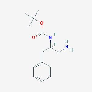 molecular formula C14H22N2O2 B036494 2-(Boc-氨基)-3-苯基丙胺 CAS No. 1222902-68-2