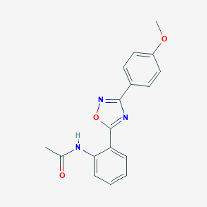molecular formula C17H15N3O3 B364950 N-{2-[3-(4-methoxyphenyl)-1,2,4-oxadiazol-5-yl]phenyl}acetamide CAS No. 58589-12-1