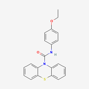 molecular formula C21H18N2O2S B3649526 N-(4-ethoxyphenyl)-10H-phenothiazine-10-carboxamide 