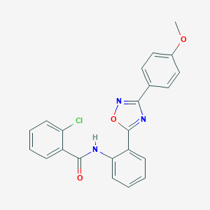 2-chloro-N-{2-[3-(4-methoxyphenyl)-1,2,4-oxadiazol-5-yl]phenyl}benzamide