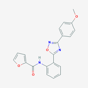 molecular formula C20H15N3O4 B364955 N-{2-[3-(4-methoxyphenyl)-1,2,4-oxadiazol-5-yl]phenyl}-2-furamide CAS No. 902308-21-8