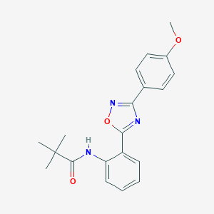 N-{2-[3-(4-methoxyphenyl)-1,2,4-oxadiazol-5-yl]phenyl}-2,2-dimethylpropanamide