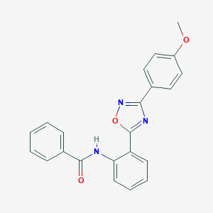 molecular formula C22H17N3O3 B364964 N-{2-[3-(4-methoxyphenyl)-1,2,4-oxadiazol-5-yl]phenyl}benzamide CAS No. 902306-37-0