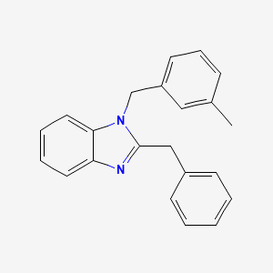 molecular formula C22H20N2 B3649871 2-benzyl-1-(3-methylbenzyl)-1H-benzimidazole 