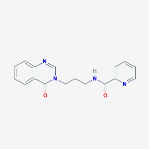 molecular formula C17H16N4O2 B365009 N-[3-(4-oxo-3(4H)-quinazolinyl)propyl]-2-pyridinecarboxamide CAS No. 954846-79-8