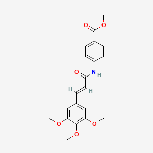 molecular formula C20H21NO6 B3650901 methyl 4-{[3-(3,4,5-trimethoxyphenyl)acryloyl]amino}benzoate 