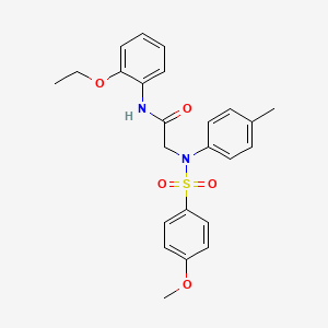 molecular formula C24H26N2O5S B3650924 N-(2-ETHOXYPHENYL)-2-[N-(4-METHYLPHENYL)4-METHOXYBENZENESULFONAMIDO]ACETAMIDE 