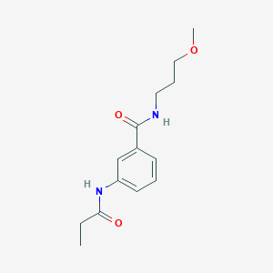molecular formula C14H20N2O3 B3651001 N-(3-methoxypropyl)-3-(propionylamino)benzamide 