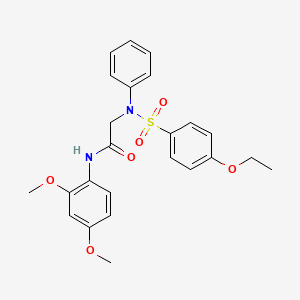 molecular formula C24H26N2O6S B3651828 N~1~-(2,4-dimethoxyphenyl)-N~2~-[(4-ethoxyphenyl)sulfonyl]-N~2~-phenylglycinamide 