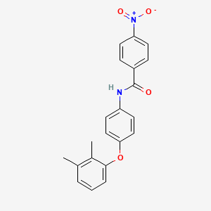 molecular formula C21H18N2O4 B3652125 N-[4-(2,3-dimethylphenoxy)phenyl]-4-nitrobenzamide 