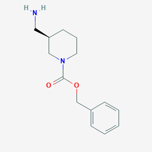 molecular formula C14H20N2O2 B036541 (R)-1-CBZ-3-AMINOMETHYL-PIPERIDINE CAS No. 1217977-11-1