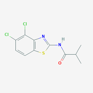 molecular formula C11H10Cl2N2OS B365495 N-(4,5-dichloro-1,3-benzothiazol-2-yl)-2-methylpropanamide CAS No. 797776-56-8