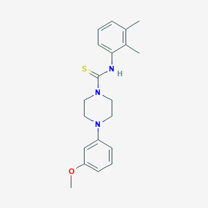 molecular formula C20H25N3OS B3654989 N-(2,3-dimethylphenyl)-4-(3-methoxyphenyl)piperazine-1-carbothioamide 