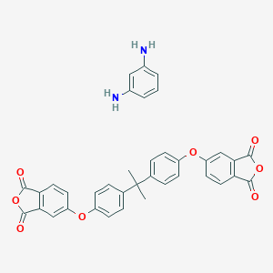 molecular formula C37H28N2O8 B036564 Benzene-1,3-diamine;5-[4-[2-[4-[(1,3-dioxo-2-benzofuran-5-yl)oxy]phenyl]propan-2-yl]phenoxy]-2-benzofuran-1,3-dione CAS No. 61128-46-9
