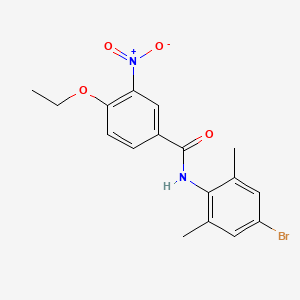 molecular formula C17H17BrN2O4 B3657308 N-(4-bromo-2,6-dimethylphenyl)-4-ethoxy-3-nitrobenzamide 