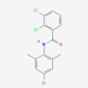 molecular formula C15H12BrCl2NO B3657395 N-(4-bromo-2,6-dimethylphenyl)-2,3-dichlorobenzamide 