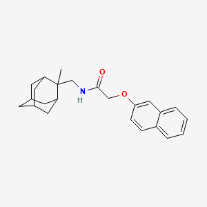 molecular formula C24H29NO2 B3657749 N-[(2-methyl-2-adamantyl)methyl]-2-(2-naphthyloxy)acetamide 