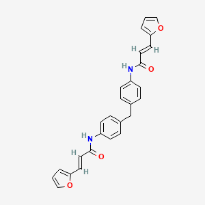 molecular formula C27H22N2O4 B3657852 N,N'-(methylenedi-4,1-phenylene)bis[3-(2-furyl)acrylamide] 