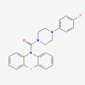 molecular formula C23H20FN3OS B3657860 4-(4-Fluorophenyl)piperazinyl phenothiazin-10-yl ketone 