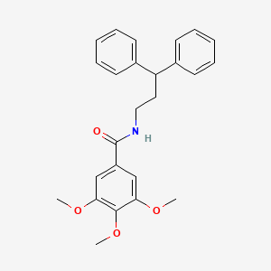 molecular formula C25H27NO4 B3657904 N-(3,3-diphenylpropyl)-3,4,5-trimethoxybenzamide 