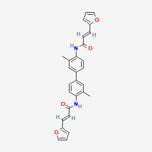 molecular formula C28H24N2O4 B3658055 N,N'-(3,3'-dimethyl-4,4'-biphenyldiyl)bis[3-(2-furyl)acrylamide] 