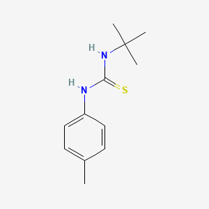 molecular formula C12H18N2S B3658297 1-Tert-butyl-3-(4-methylphenyl)thiourea 