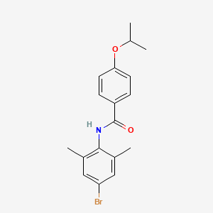 molecular formula C18H20BrNO2 B3658585 N-(4-bromo-2,6-dimethylphenyl)-4-(propan-2-yloxy)benzamide 