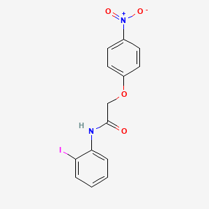 molecular formula C14H11IN2O4 B3658674 N-(2-iodophenyl)-2-(4-nitrophenoxy)acetamide 