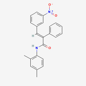 molecular formula C23H20N2O3 B3658806 N-(2,4-dimethylphenyl)-3-(3-nitrophenyl)-2-phenylacrylamide 