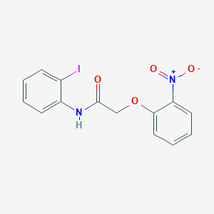 molecular formula C14H11IN2O4 B3659042 N-(2-iodophenyl)-2-(2-nitrophenoxy)acetamide 