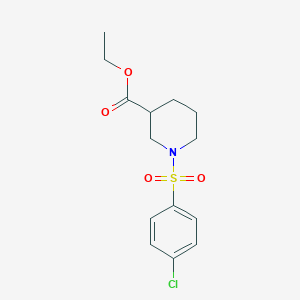 molecular formula C14H18ClNO4S B365905 Ethyl 1-[(4-chlorophenyl)sulfonyl]piperidine-3-carboxylate CAS No. 349620-63-9