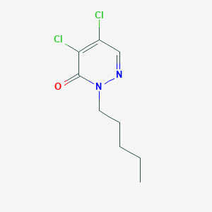 molecular formula C9H12Cl2N2O B3659166 4,5-Dichloro-2-pentylpyridazin-3-one 