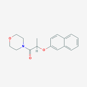 molecular formula C17H19NO3 B3659603 4-[2-(2-naphthyloxy)propanoyl]morpholine 