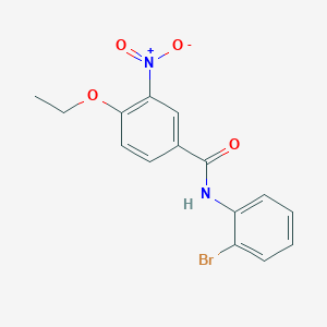 molecular formula C15H13BrN2O4 B3660063 N-(2-bromophenyl)-4-ethoxy-3-nitrobenzamide 