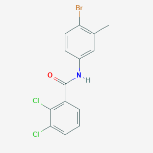 molecular formula C14H10BrCl2NO B3660088 N-(4-bromo-3-methylphenyl)-2,3-dichlorobenzamide 