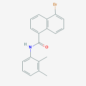 molecular formula C19H16BrNO B3660264 5-bromo-N-(2,3-dimethylphenyl)naphthalene-1-carboxamide 