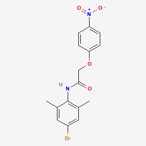 molecular formula C16H15BrN2O4 B3660386 N-(4-bromo-2,6-dimethylphenyl)-2-(4-nitrophenoxy)acetamide 