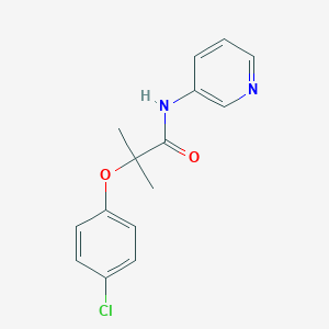 2-(4-chlorophenoxy)-2-methyl-N-(pyridin-3-yl)propanamide