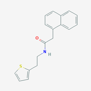 2-naphthalen-1-yl-N-(2-thiophen-2-ylethyl)acetamide