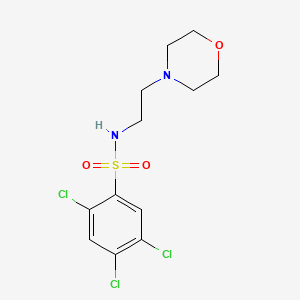 molecular formula C12H15Cl3N2O3S B3660713 (2-Morpholin-4-ylethyl)[(2,4,5-trichlorophenyl)sulfonyl]amine 