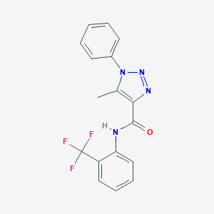 5-methyl-1-phenyl-N-(2-(trifluoromethyl)phenyl)-1H-1,2,3-triazole-4-carboxamide
