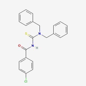 molecular formula C22H19ClN2OS B3660802 4-chloro-N-(dibenzylcarbamothioyl)benzamide 