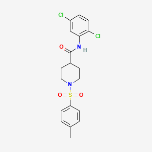 molecular formula C19H20Cl2N2O3S B3660847 N-(2,5-dichlorophenyl)-1-[(4-methylphenyl)sulfonyl]-4-piperidinecarboxamide 