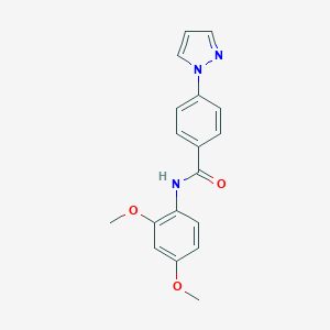 N-(2,4-dimethoxyphenyl)-4-pyrazol-1-ylbenzamide