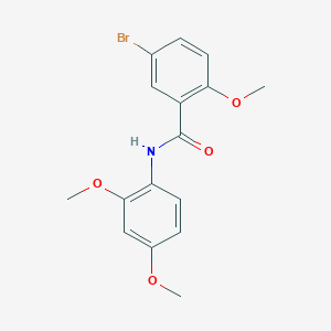 molecular formula C16H16BrNO4 B3660935 5-bromo-N-(2,4-dimethoxyphenyl)-2-methoxybenzamide 
