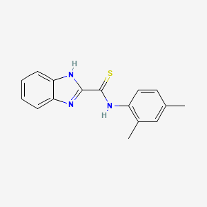 molecular formula C16H15N3S B3661005 N-(2,4-dimethylphenyl)-1H-benzimidazole-2-carbothioamide 