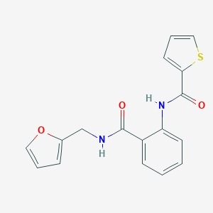 molecular formula C17H14N2O3S B366114 N-(2-{[(2-furylmethyl)amino]carbonyl}phenyl)-2-thiophenecarboxamide CAS No. 875208-06-3