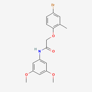 molecular formula C17H18BrNO4 B3661309 2-(4-bromo-2-methylphenoxy)-N-(3,5-dimethoxyphenyl)acetamide 